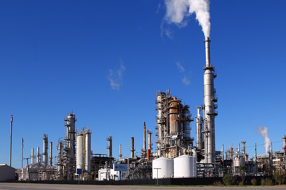 The Valero refinery at Three Rivers, Texas, photographed in October 2020